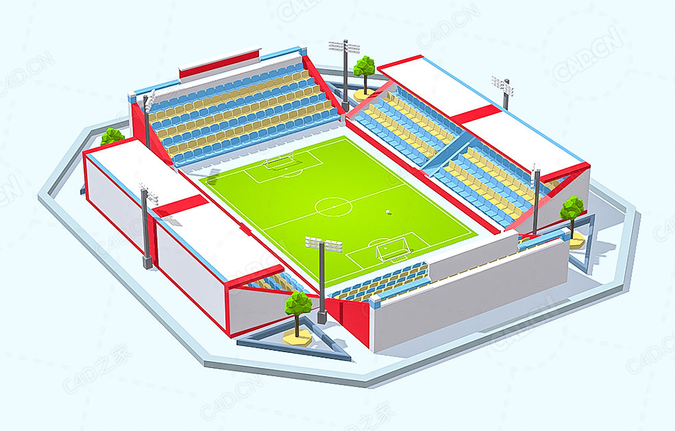 低面多边形体育场 Stadium - C4D之家 - 71.jpg