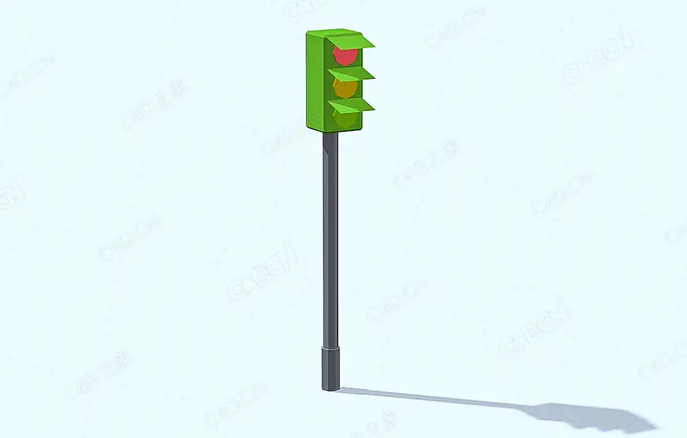 低面多边形红绿灯 Traffic Light - C4D之家 - 76.jpg