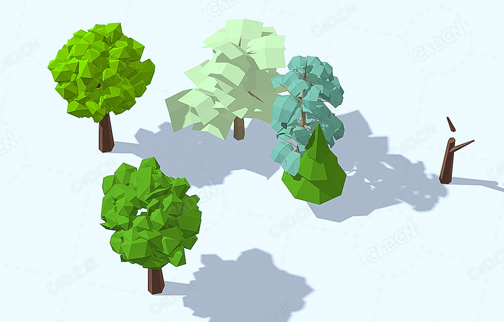 低面多边形植被和树木 Vegetation and Trees - C4D之家 - 79.jpg