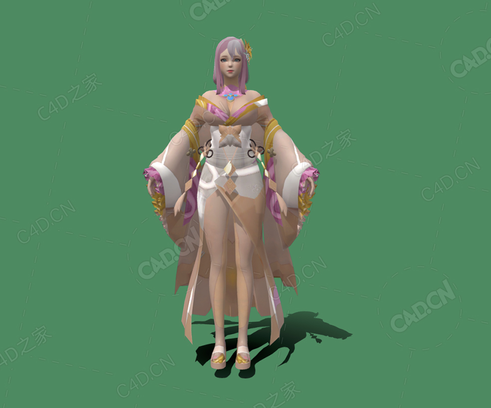 日本动漫女孩卡通人物角色 haru-v1 - C4D之家 - 32.jpg