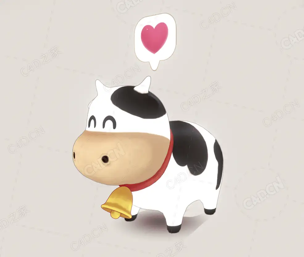 卡通小奶牛 cow-havest-moon