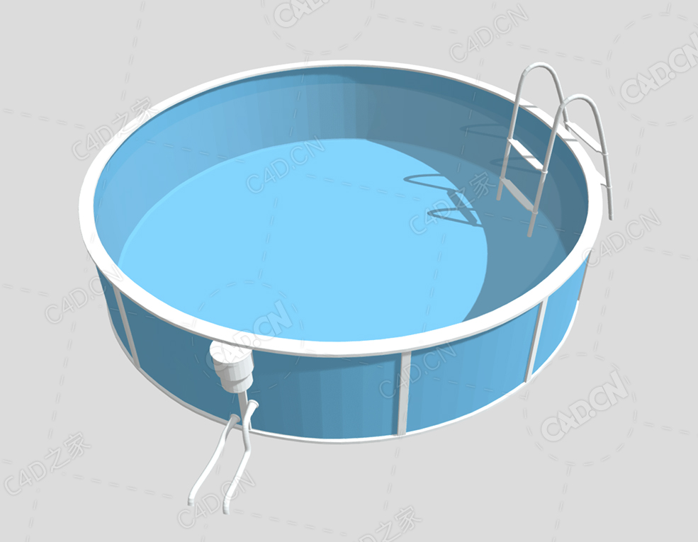 卡通低面游泳池 pool