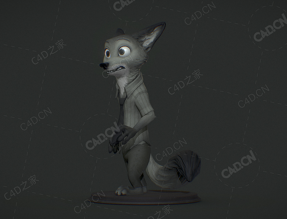 疯狂动物城狐狸尼克卡通角色 nick-wilde-figurine