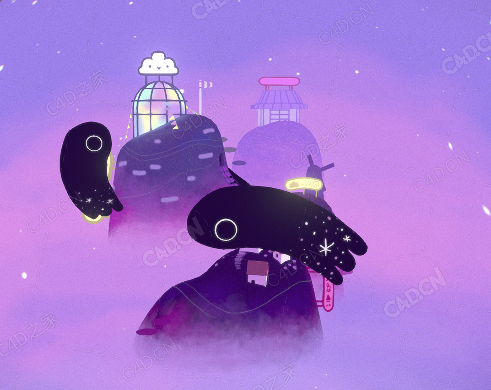 云雾缭绕的卡通场景 cloud-station - C4D之家 - 63.jpg