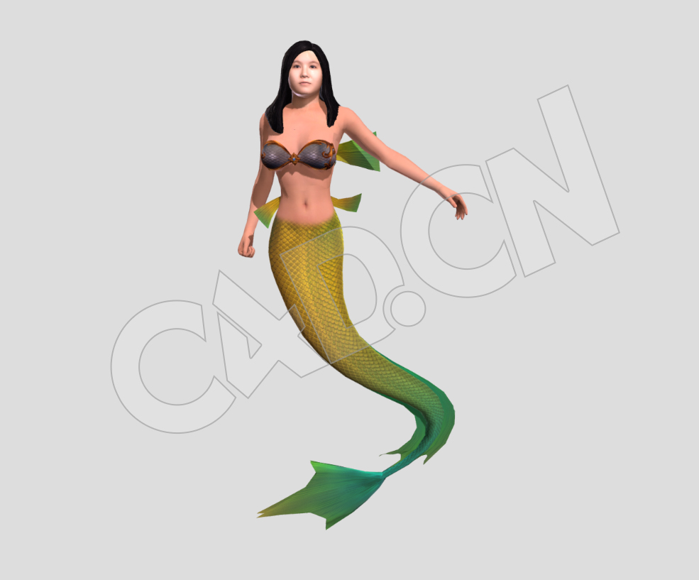 小美人鱼动画模型 - C4D之家 - 03.jpg