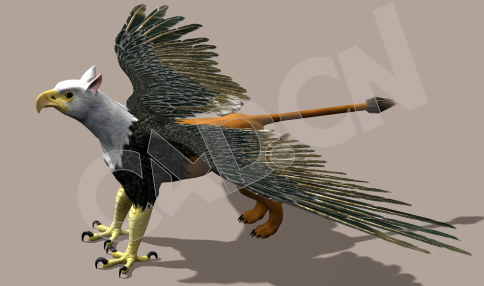 狮身鹰首兽 - C4D之家 - 01.jpg