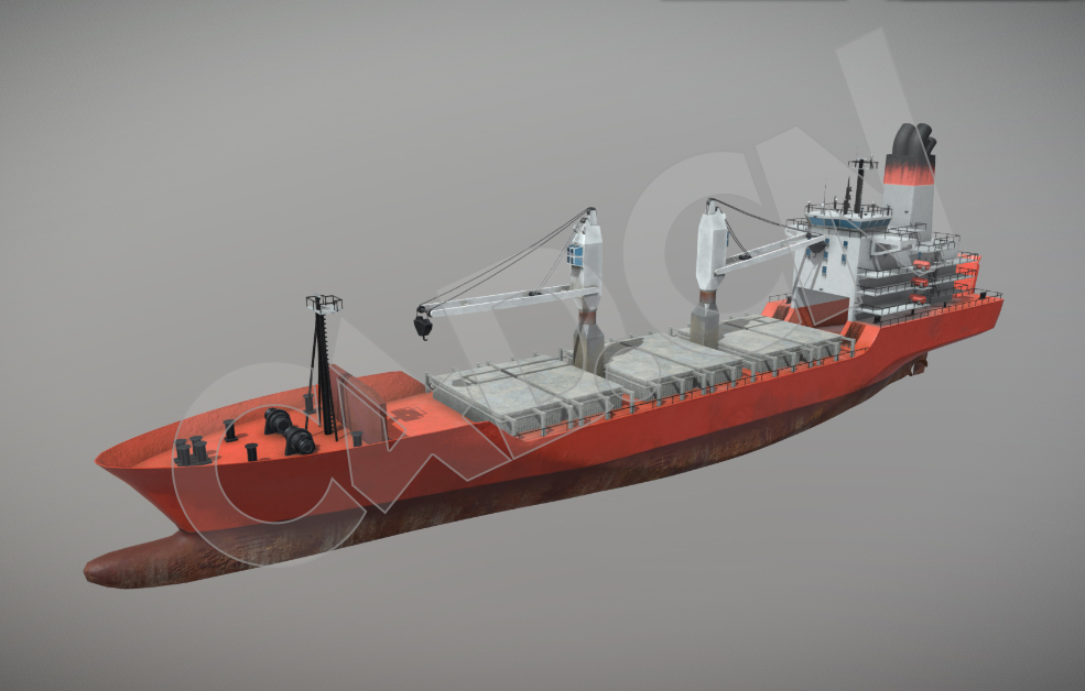 海洋货运货船工程作业船模型 Cargo ship - C4D之家 - 14.jpg