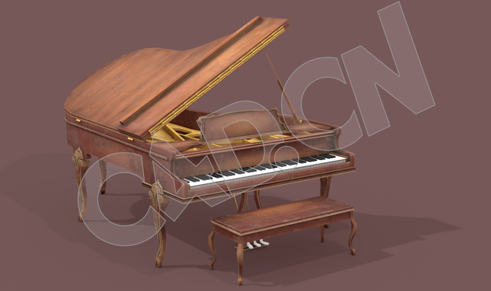 破钢琴音乐模型 grand Piano