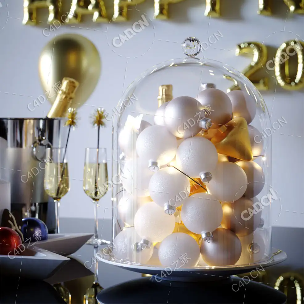 2021年圣诞节新年庆祝装饰场景OC工程Christmas_decoration - C4D之家 - 3.jpg