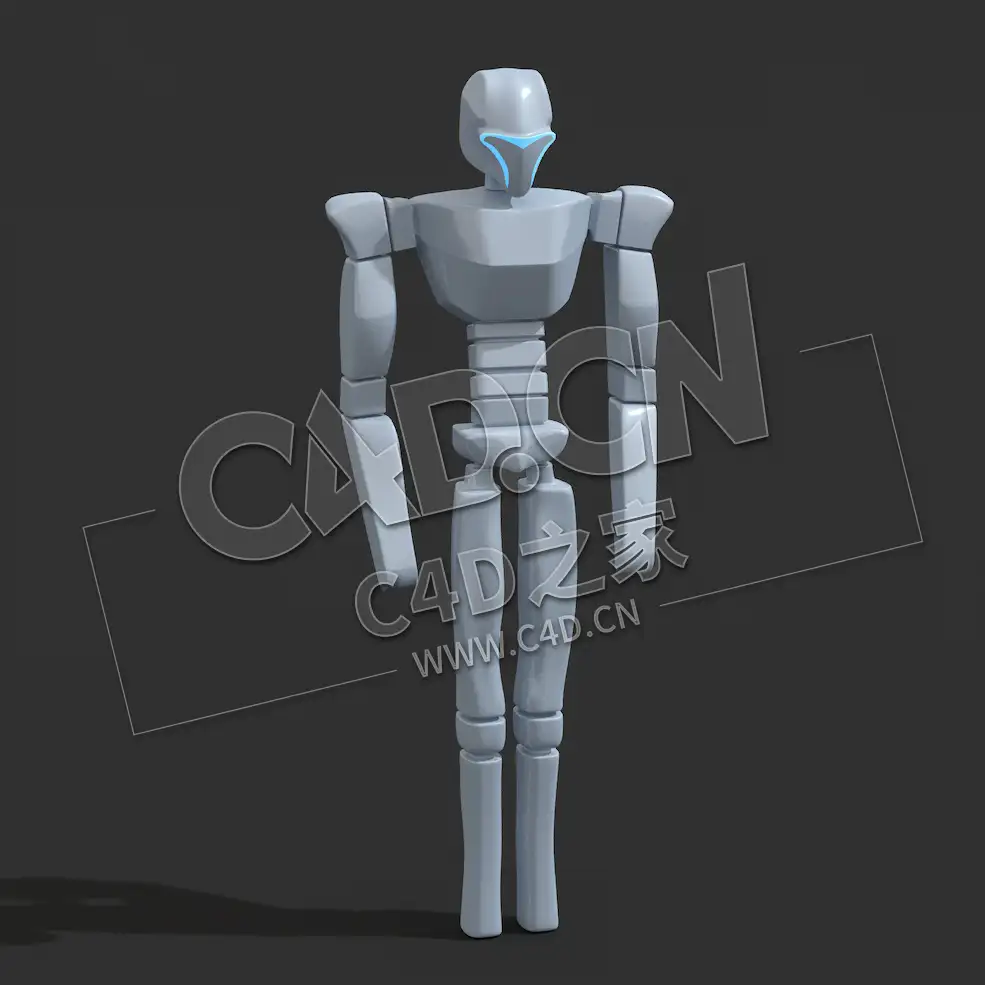 未来人形机器人 Futuristic Humanoid Cyborg - C4D之家 - 08.jpg