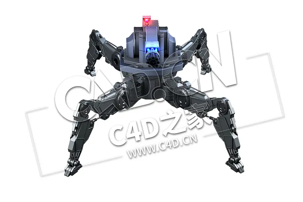 四足科幻机械机器人 Robot