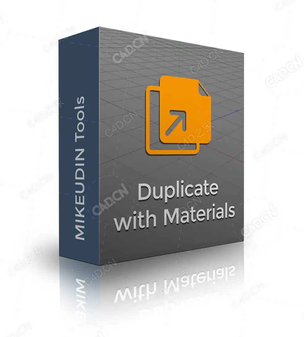 C4D材质复制脚本Duplicate with Materials