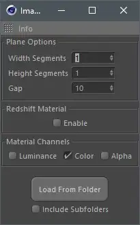 C4D批量图片导入插件Images To Planes Importer