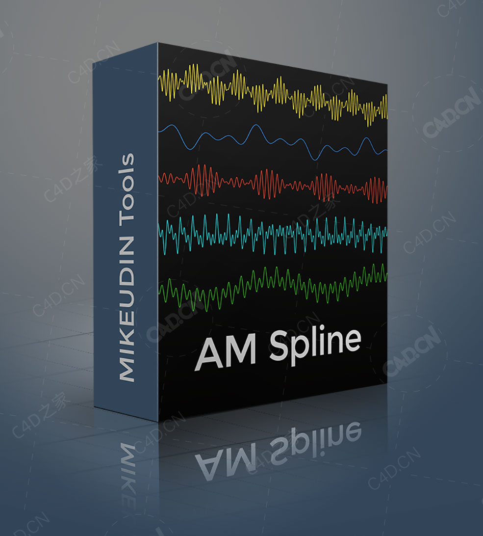C4D幅度调制样条曲线预设AM Spline