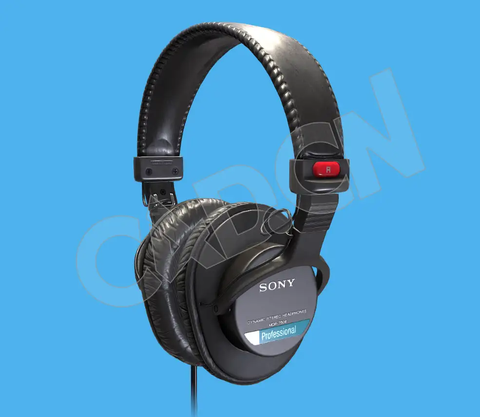 索尼MDR-7506音乐耳机模型