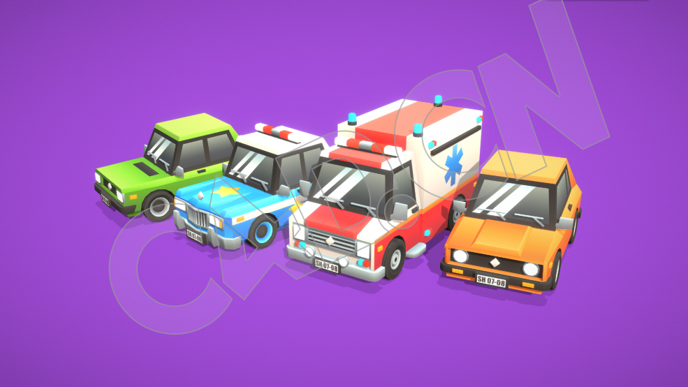 4款C4D卡通低聚汽车模型 - C4D之家 - 73.jpg