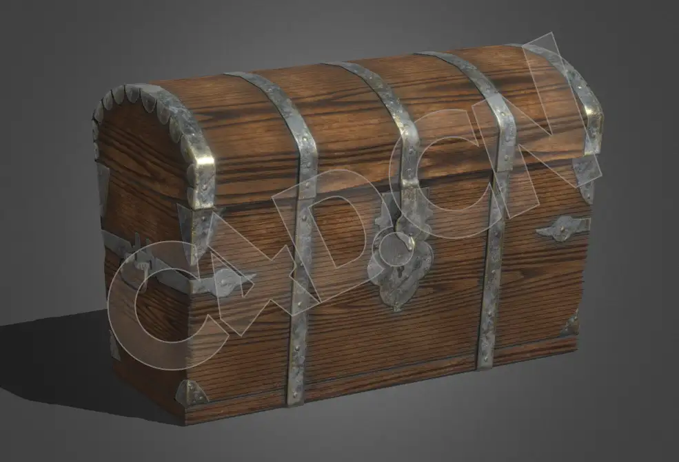 破旧宝箱模型 Old Chest