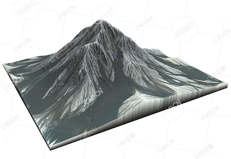 高耸入云的雪山山峰三维模型Mountain Peak - C4D之家 - Mountain_Peak_Preview.jpg