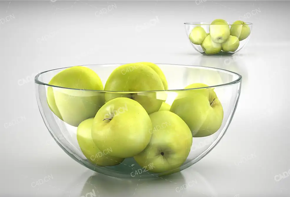苹果碗水果玻璃碗 apple bowl