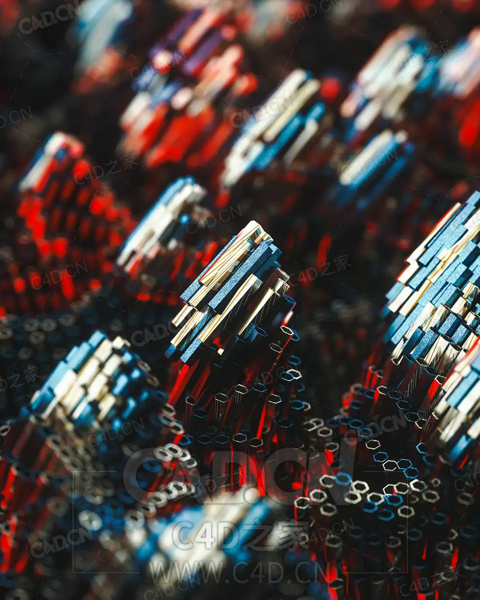 波浪金属菱形筒管 Waves - C4D之家 - 33.jpg