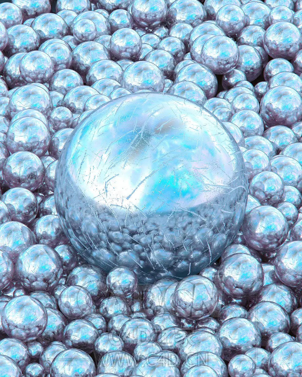 蓝色球体创意球 Blue - C4D之家 - 40.jpg