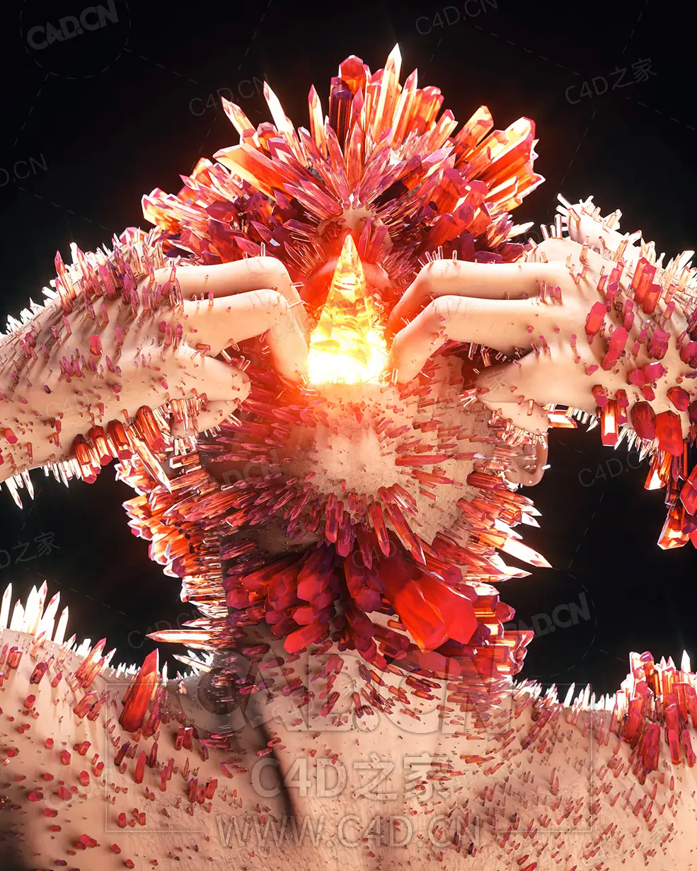 寄生生物晶体生长 Parasite - C4D之家 - 53.jpg