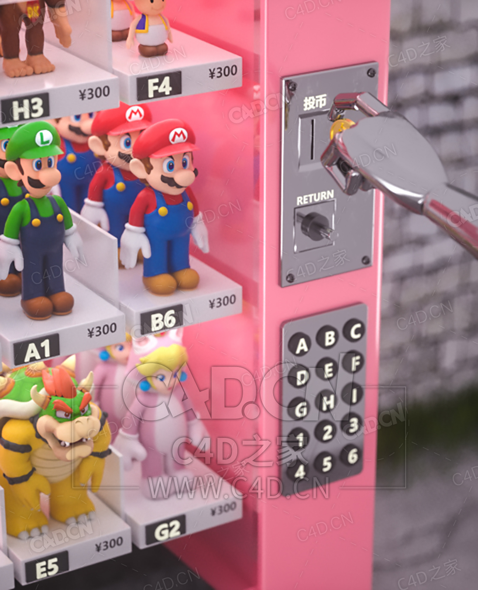 C4D马里奥投币场景工程模型 - C4D之家 - 05.jpg