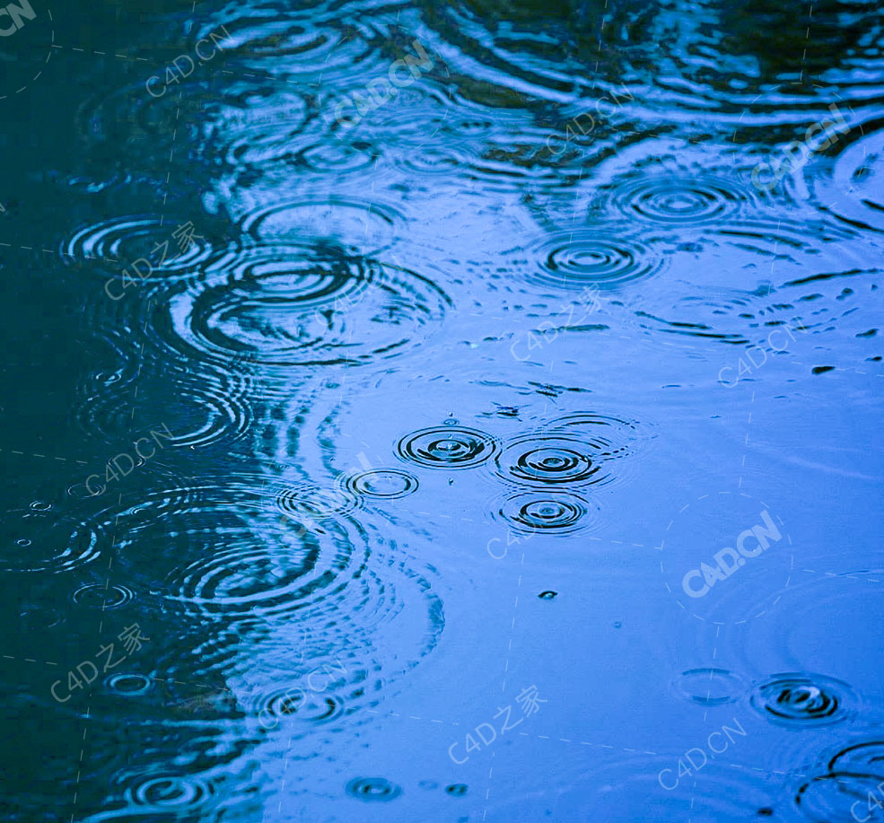 4套下雨水面波纹涟漪图片序列动画素材 Animated Rain Ripples by Dizzy Viper