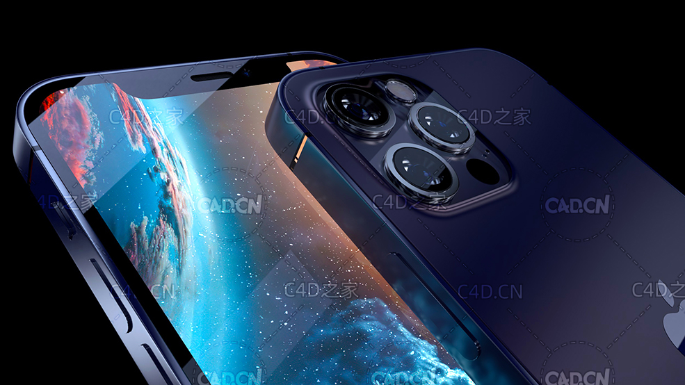 C4D苹果手机模型iphone 12 pro - C4D之家 - iPhone12Pro.jpg