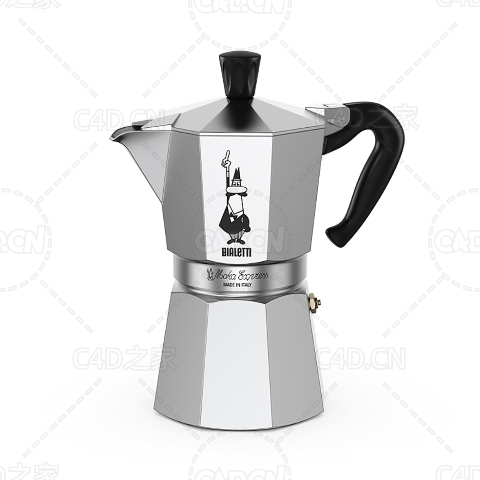 电热水壶 Bialetti Moka Express - C4D之家 - 10.jpg