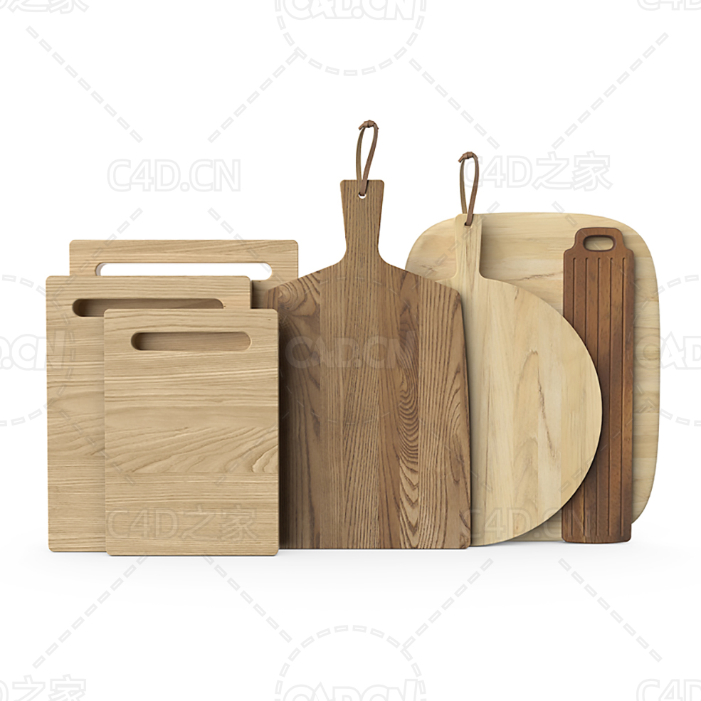 木制砧板切菜板 Wooden chopping boards - C4D之家 - 18.jpg