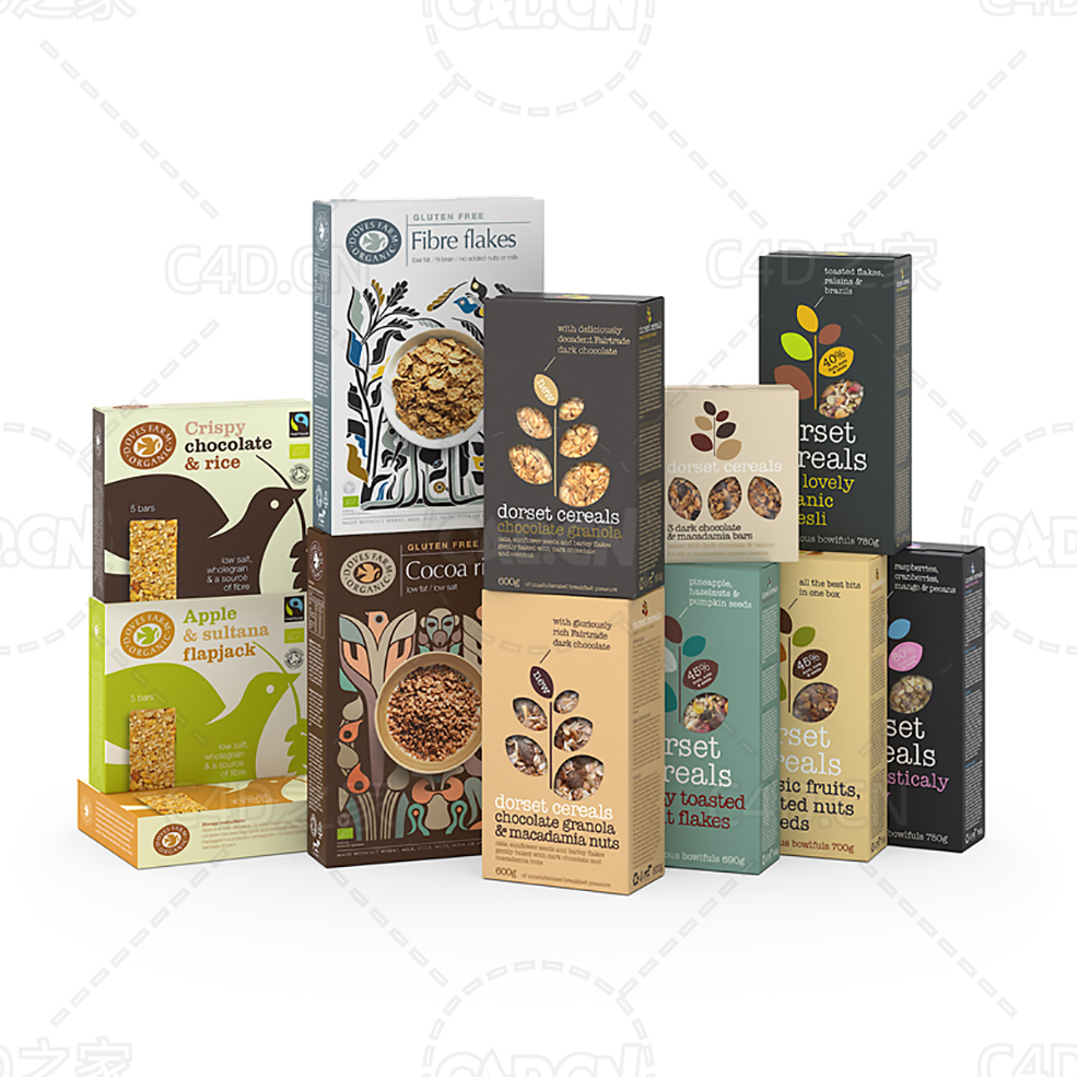 麦片盒 Cereal boxes - C4D之家 - 30.jpg