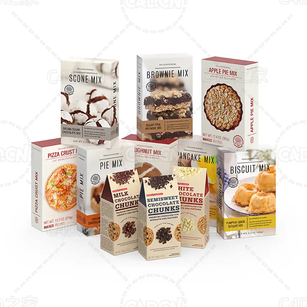 烘焙食品包装盒 Baking mix boxes - C4D之家 - 31.jpg