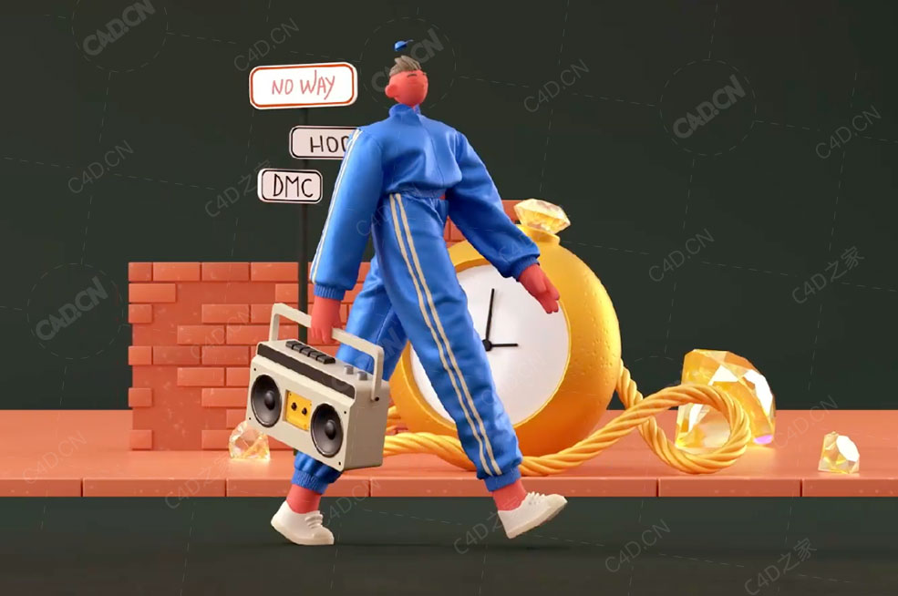 卡通IP角色建模绑定动画纹理渲染全流程C4D教程 Motion Design School - 3D Generalist