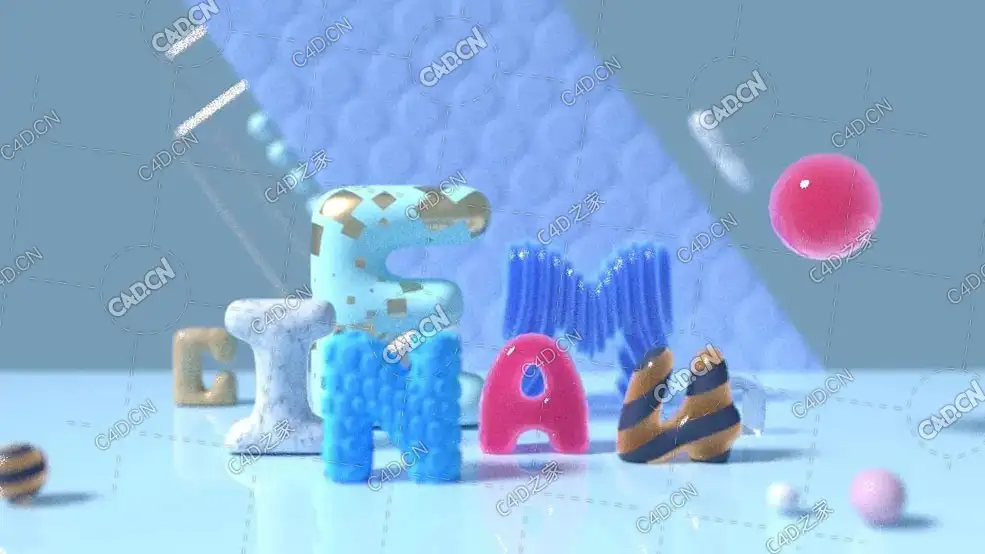 充气的文字动画Text animation
