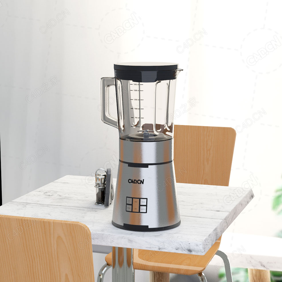 家用电器厨房电器豆浆机榨汁机模型 - C4D之家 - KTA-03.jpg
