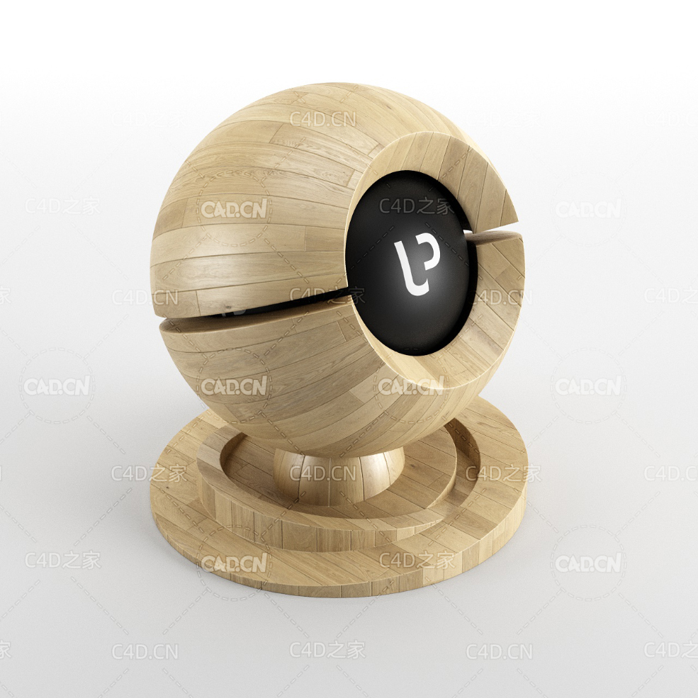 实木拼接地板木地板材质球Rovere Floor[CORONA渲染器材质]