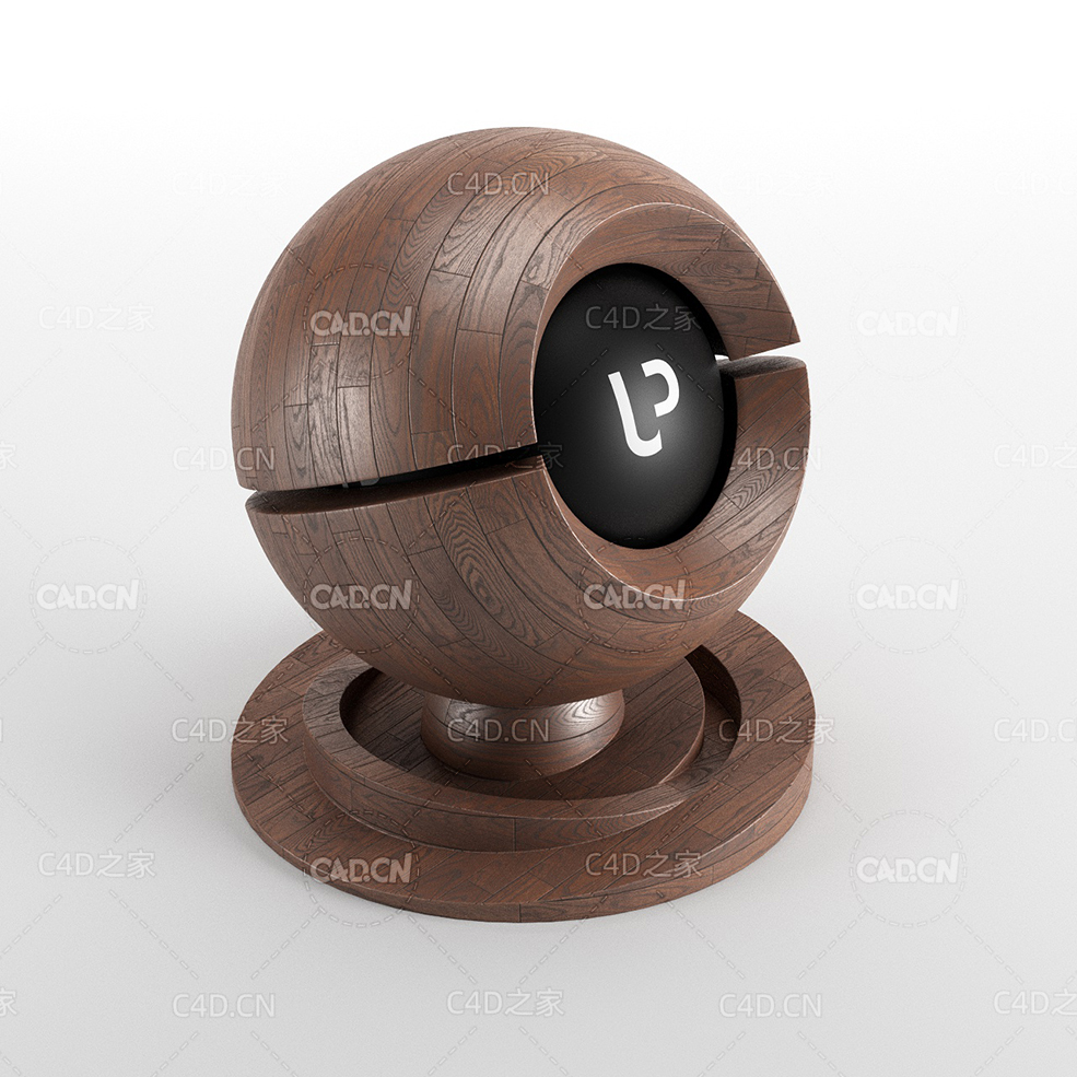 [CORONA渲染器材质] 棕色实木地板材质球Rovere Floor 03