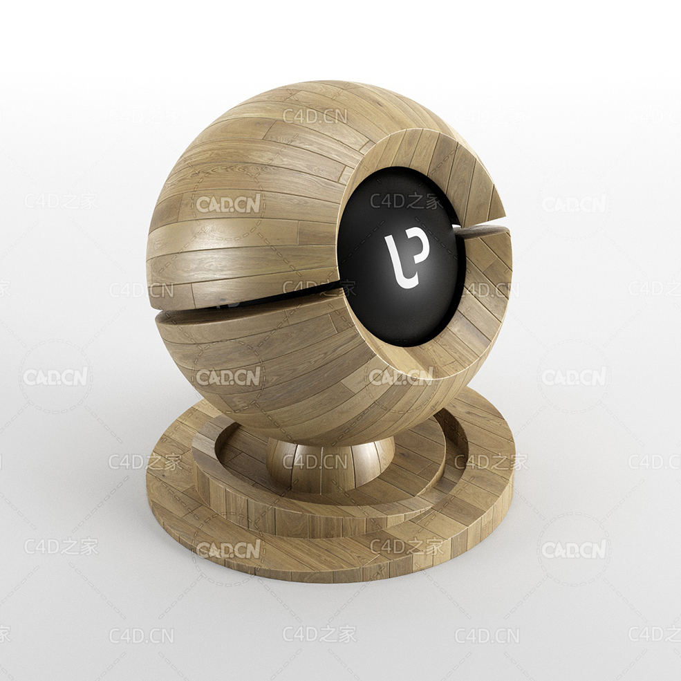 [CORONA渲染器材质]室内客厅实木地板材质球Rovere Floor 04