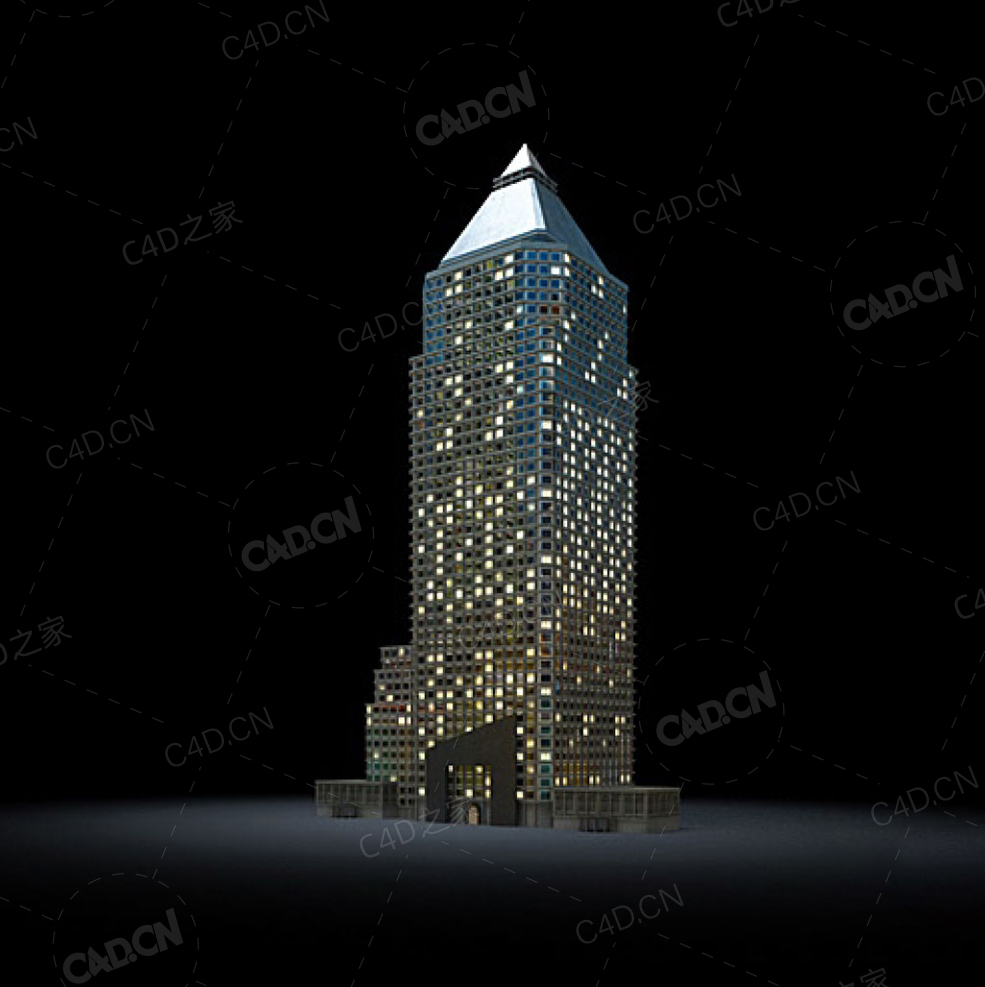 夜间摩天大楼办公楼写字楼C4D模型 Archmodels Vol.103_Night Skyscrapers - model-48 - C4D之家 - 48.jpg