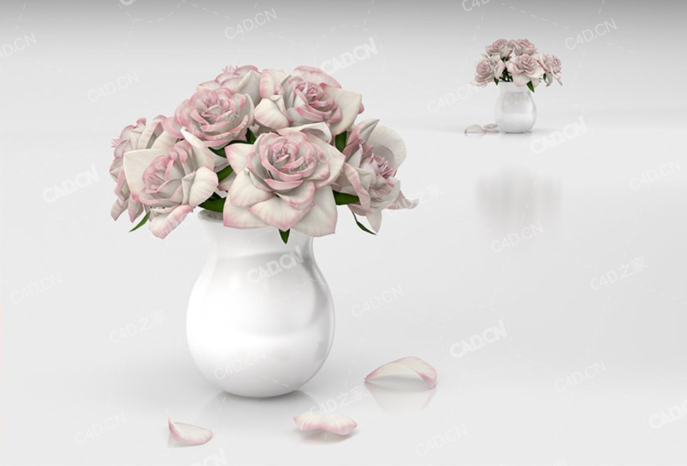玫瑰花束 roses bouquet - C4D之家 - 65.jpg