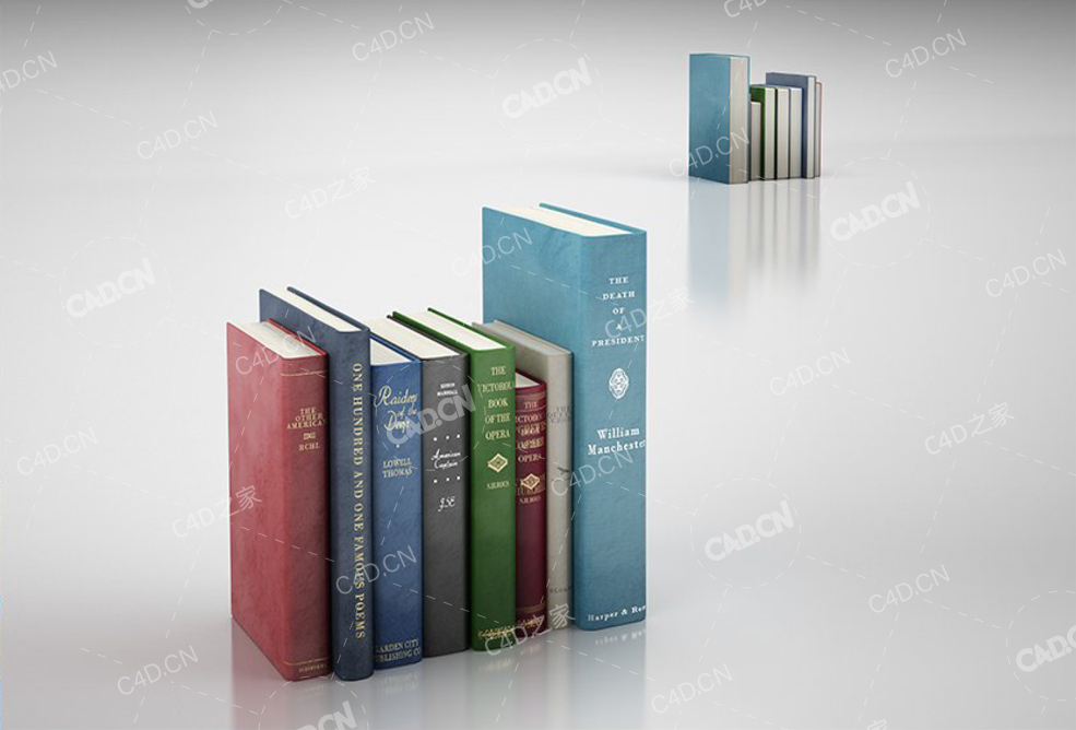 各种复古书籍 various vintage books - C4D之家 - 71.jpg
