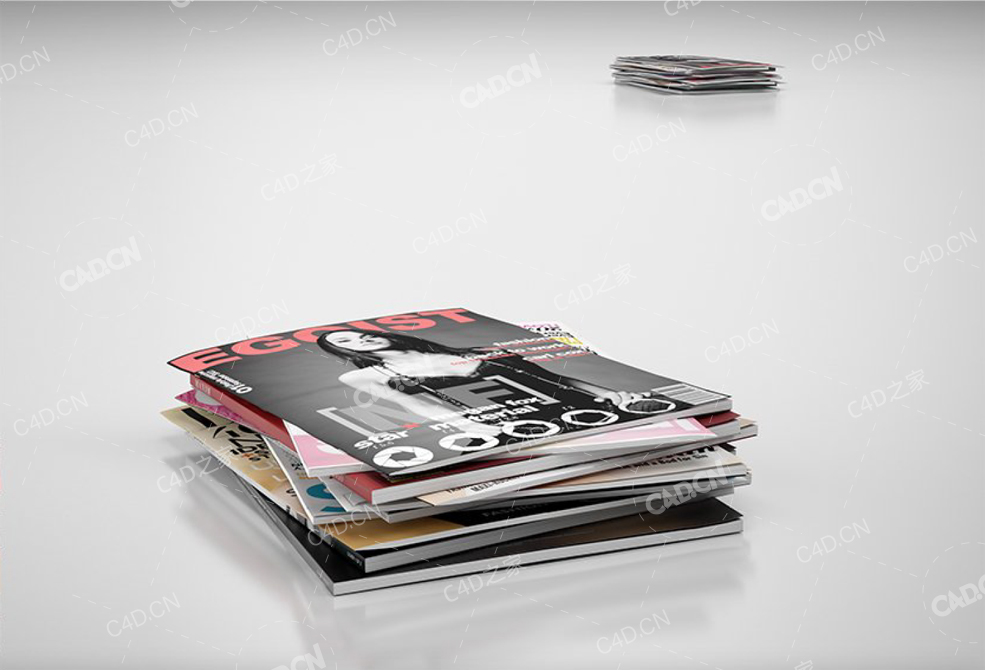 彩色杂志堆栈 color magazines stack - C4D之家 - 78.jpg