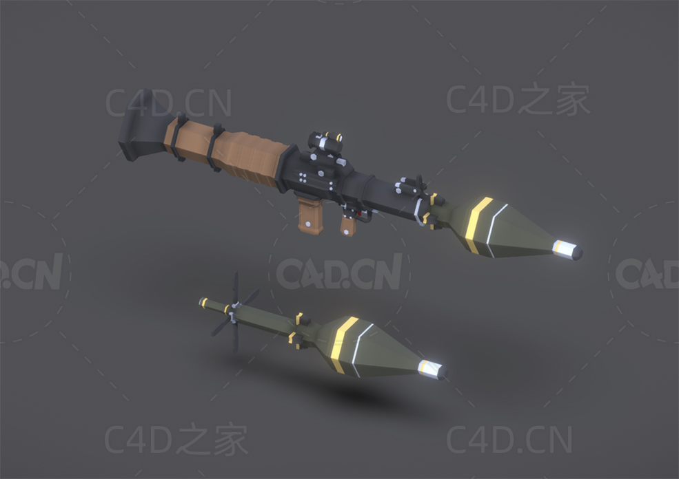 低面火箭弹发射器 rpg-rocket-launcher - C4D之家 - 15.jpg