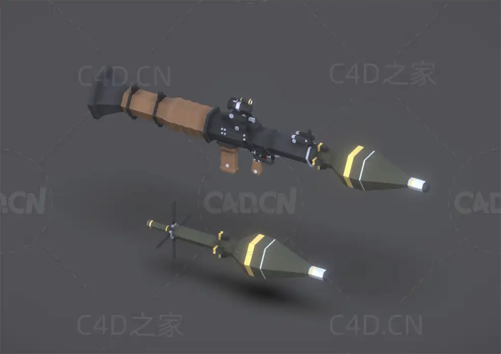 低面火箭弹发射器 rpg-rocket-launcher - C4D之家 - 15.jpg