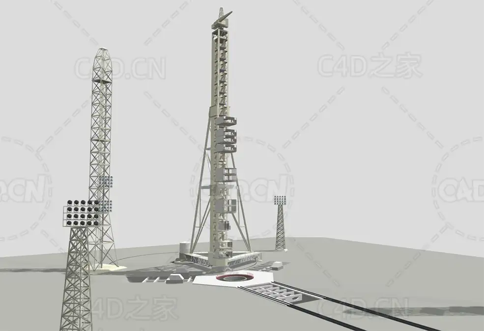 卫星发射场发射塔架 n-1-5l-launch-site - C4D之家 - 14.jpg
