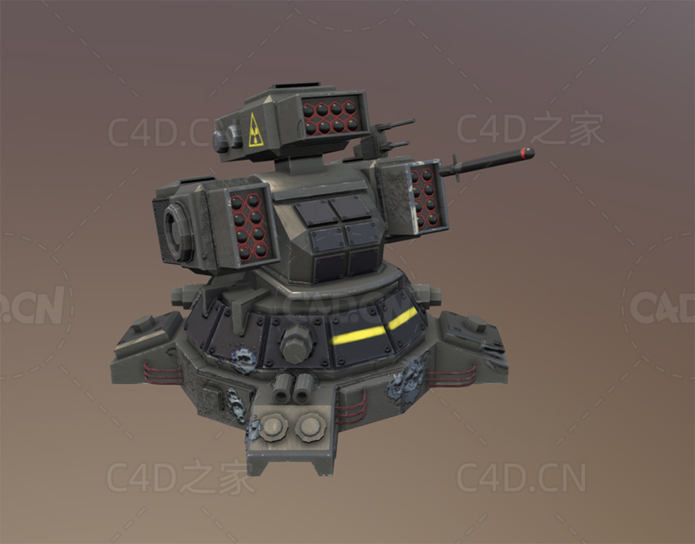 卡通火箭发射器 lopoly-rocket-launcher - C4D之家 - 19.jpg