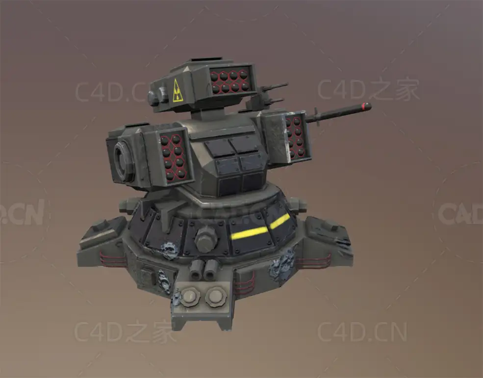 卡通火箭发射器 lopoly-rocket-launcher - C4D之家 - 19.jpg