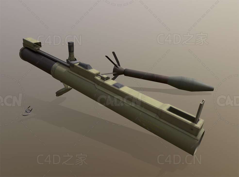 定律火箭弹发射器 m72 law rocket launcher - C4D之家 - 20.jpg