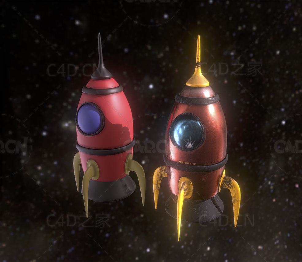 卡通火箭 cartoon-rocket - C4D之家 - 30.jpg